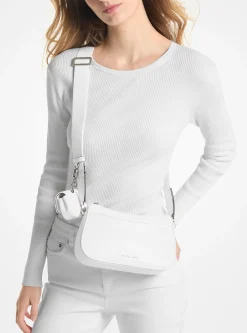 Jet Set Medium Pebbled Leather Crossbody Bag with Case for Apple AirPods Pro&reg;