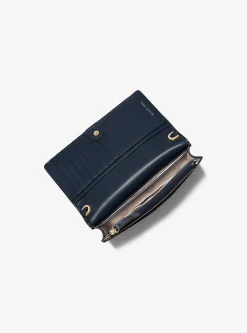 Jet Set Small Pebbled Leather Smartphone Convertible Crossbody Bag