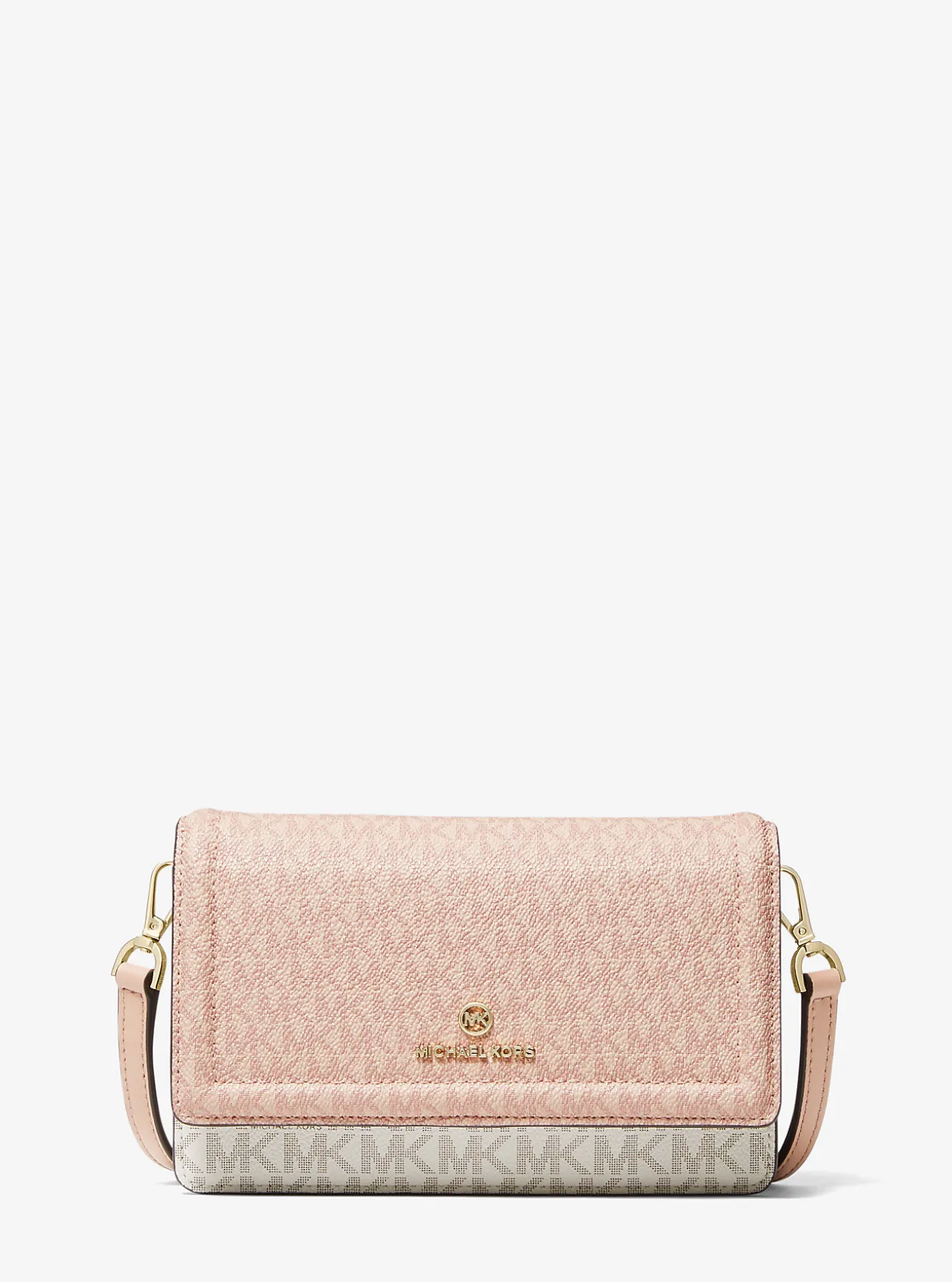 Jet Set Small Two-Tone Logo Smartphone Crossbody Bag