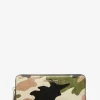Jet Set Travel Large Camouflage Print Calf Hair Continental Wallet