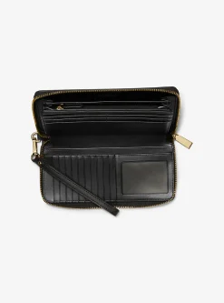 Jet Set Travel Large Camouflage Print Calf Hair Continental Wallet