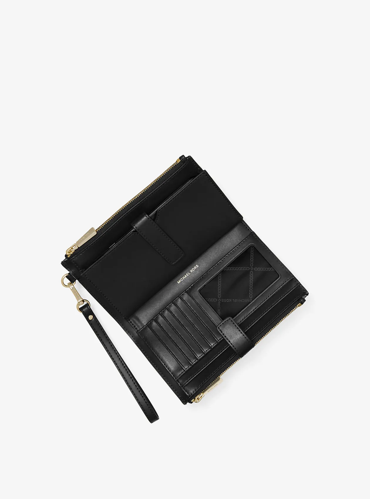 Jet Set Travel Pebbled Leather Smartphone Wallet