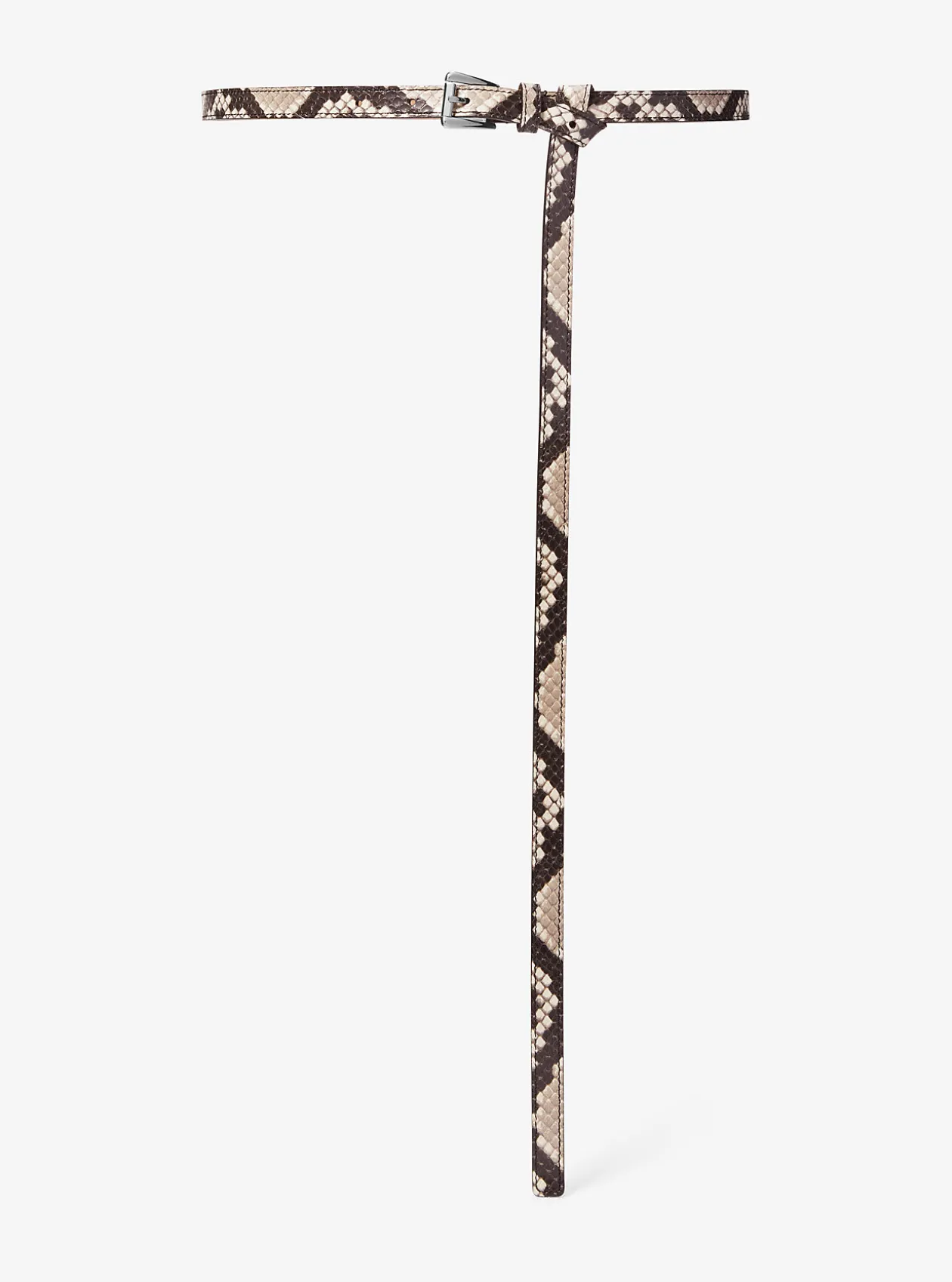 Joni Python Embossed Leather Trouser Belt
