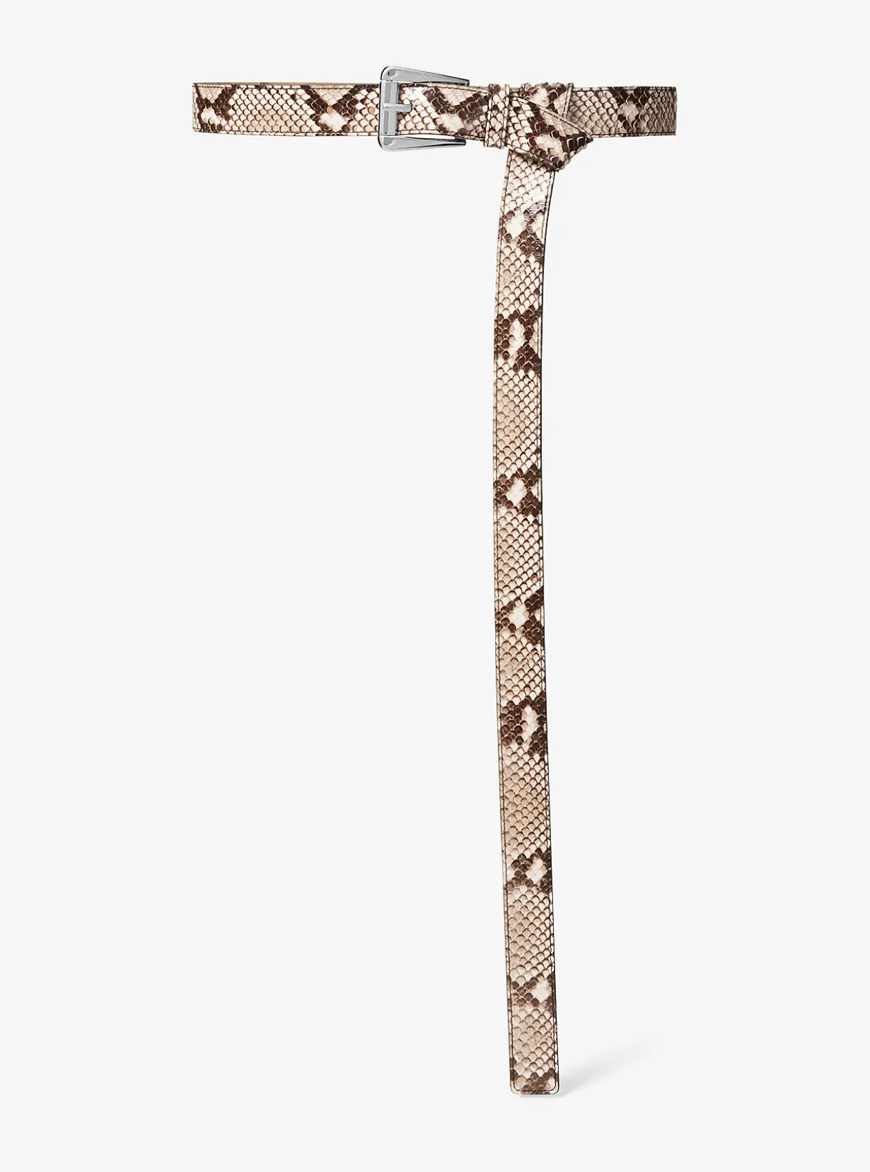 Joni Python Embossed Leather Trouser Belt