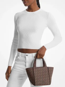 Jordi Small Empire Monogram Tote Bag