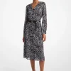 Kate Ocelot Print Georgette Dress
