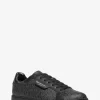 Keating Logo and Leather Sneaker
