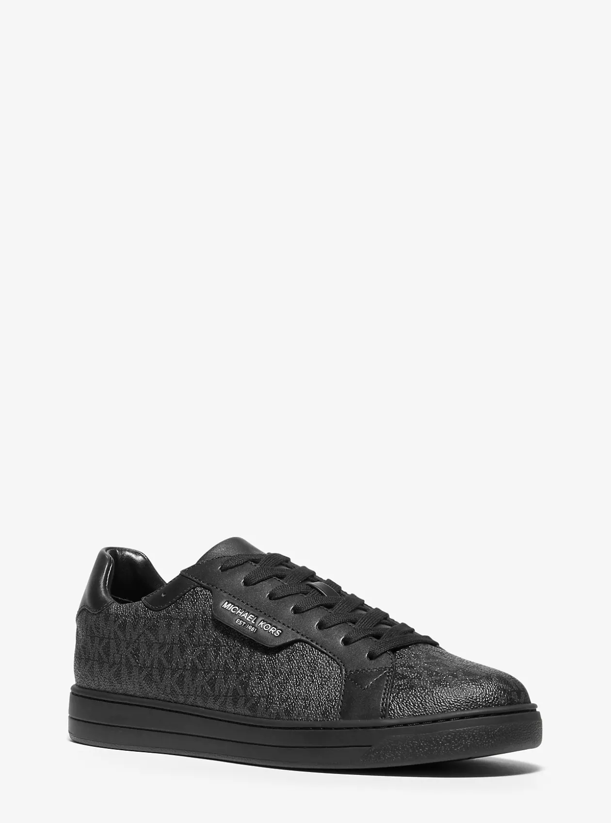 Keating Logo and Leather Sneaker