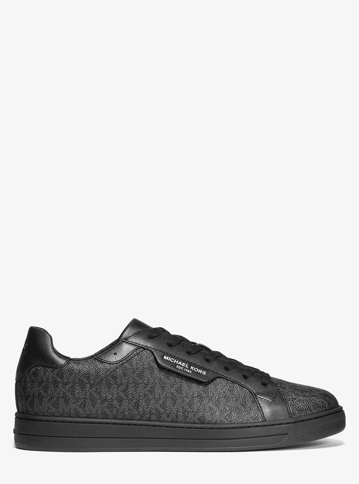 Keating Logo and Leather Sneaker