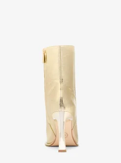 Kelsea Metallic Crackled Leather Boot