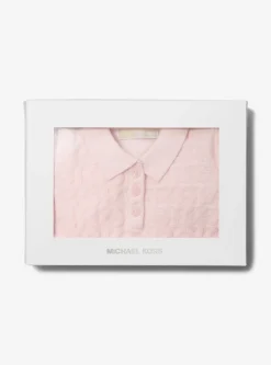 KORS Cotton Terry Blend Baby Polo Dress