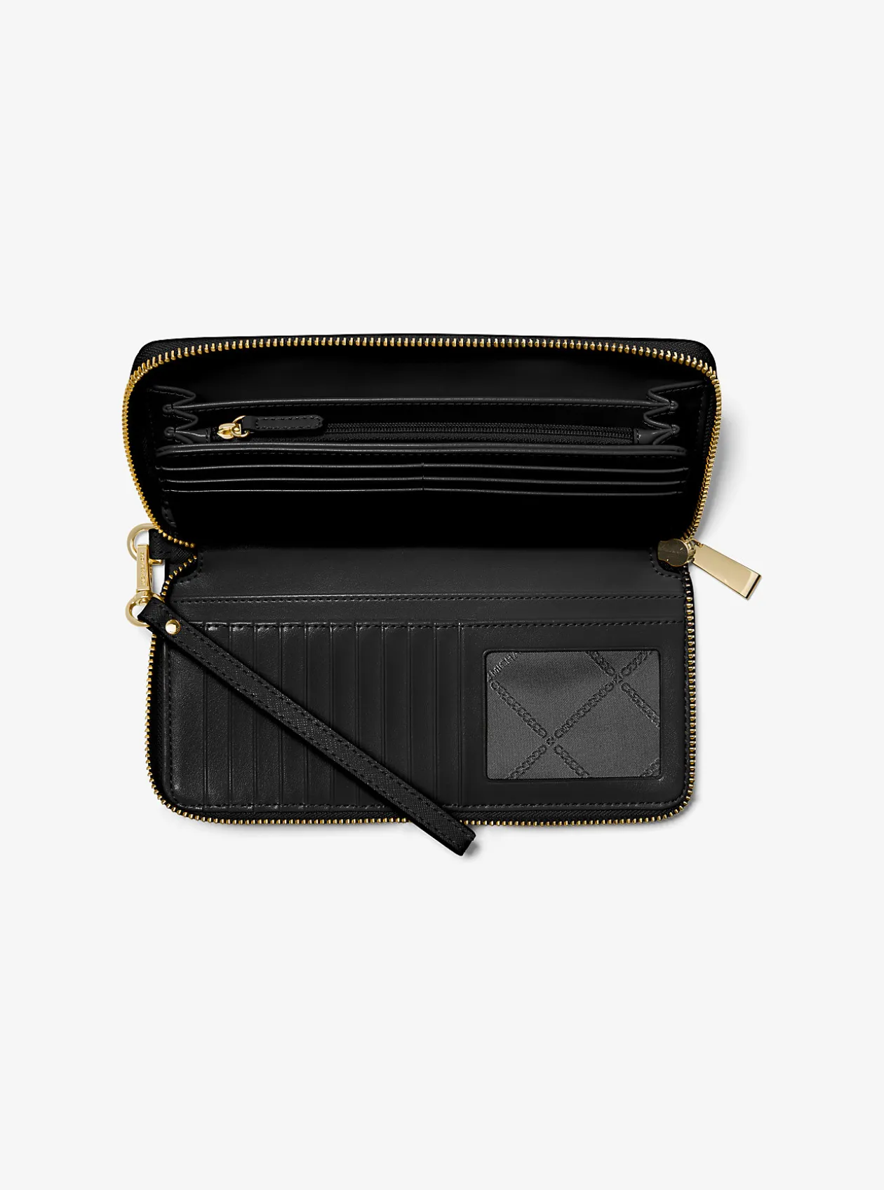 Large Saffiano Leather Continental Wallet