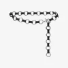 Leather and Chain-Link Belt