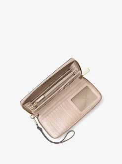 Leather Continental Wristlet