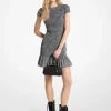 Leopard Print Smocked Mini Dress
