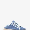 Libby Logo Jacquard Denim Collapsible-Heel Sneaker