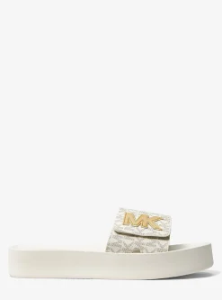 Logo Platform Slide Sandal