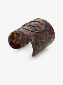 Logo Tortoiseshell Acetate Cuff