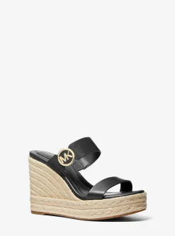 Lucinda Leather Wedge Sandal
