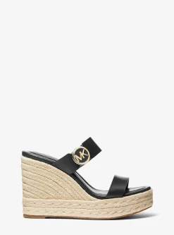 Lucinda Leather Wedge Sandal