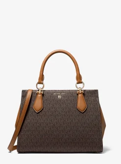 Marilyn Medium Logo Satchel