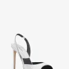 Marisa Metallic Lizard Embossed Leather Sandal