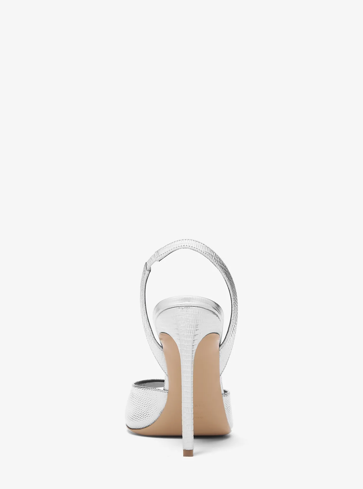 Marisa Metallic Lizard Embossed Leather Sandal