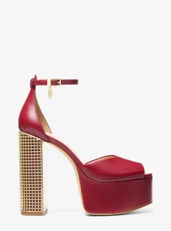 Maxine Leather Platform Sandal