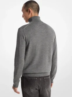 Merino Wool Turtleneck Sweater