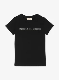Metallic Printed Stretch Cotton T-Shirt