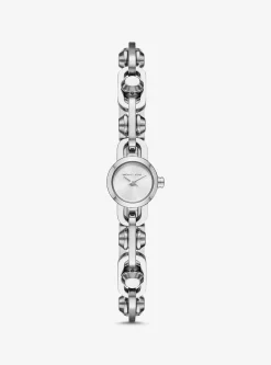 Mini Astor Link Silver-Tone Bracelet Watch