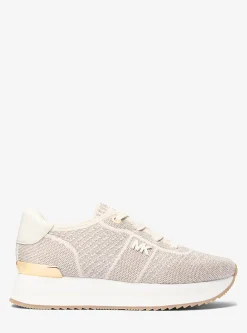 Monique Metallic Knit Trainer