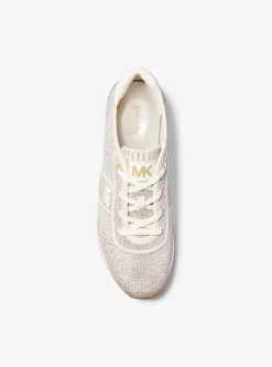 Monique Metallic Knit Trainer