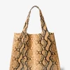 Monogramme Python Embossed Leather Tote Bag