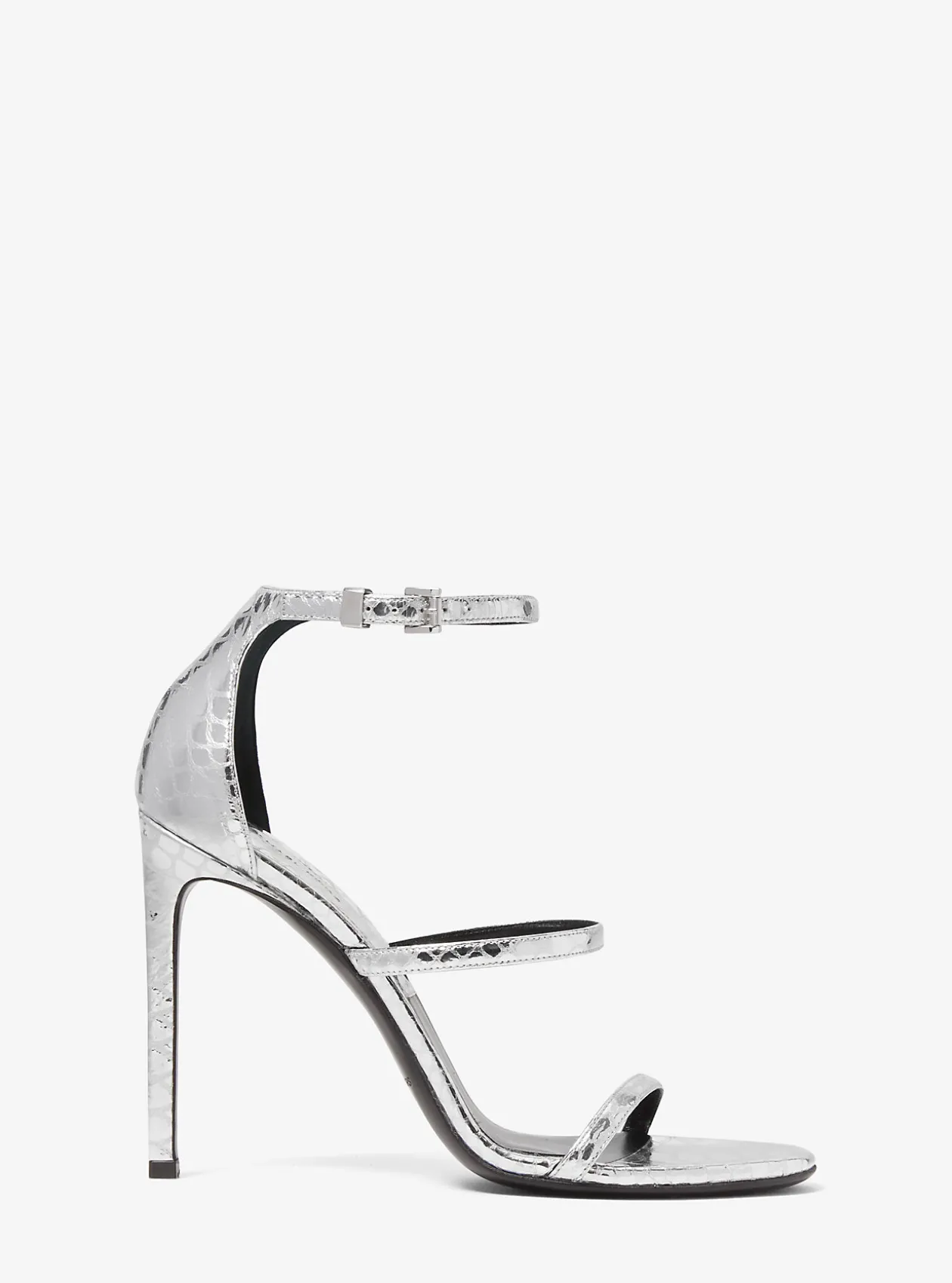 Nadege Python Embossed Leather Sandal