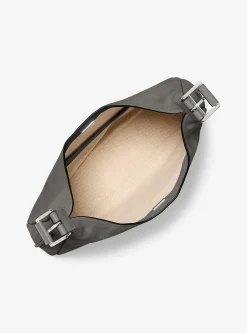 Nolita Large Nubuck Hobo Shoulder Bag