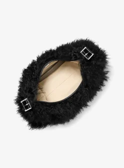 Nolita Large Shearling Leather Hobo Shoulder Bag