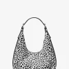 Nolita Small Cheetah Print Calf Hair Hobo Shoulder Bag