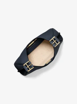 Nolita Small Pebbled Leather Hobo Shoulder Bag