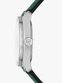 Oversized Accelerator 2.0 Silver-Tone and Textured Silicone Watch