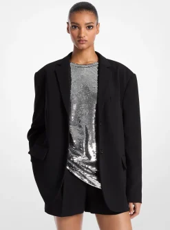 Oversized Crepe Blazer
