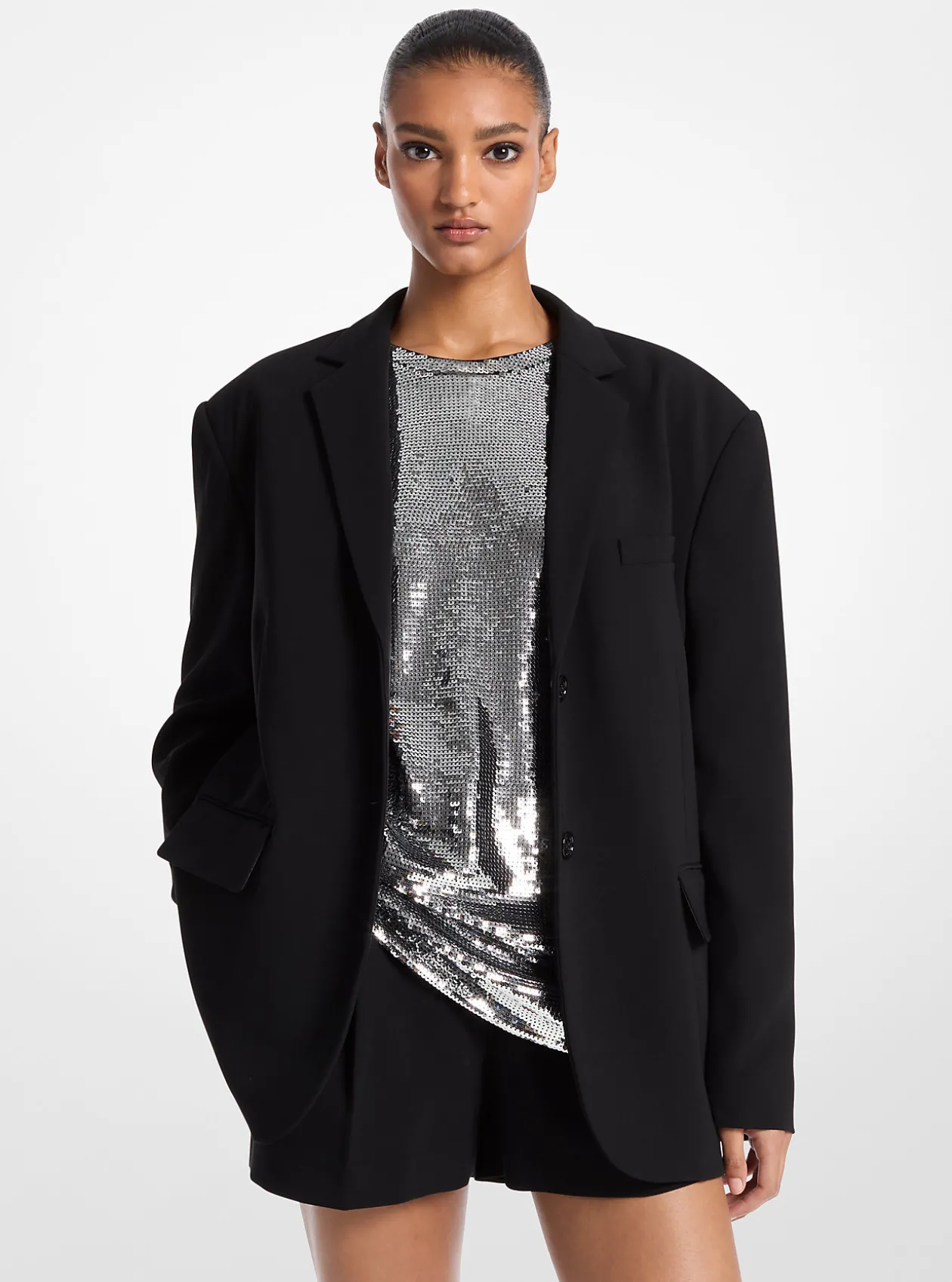 Oversized Crepe Blazer
