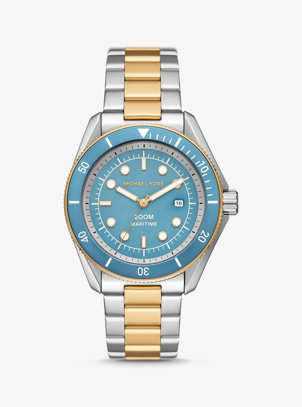 Oversized Maritime Two-Tone Watch