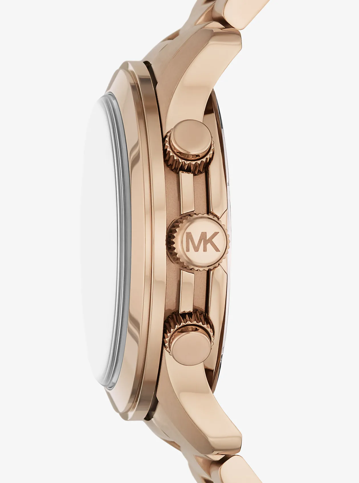 Oversized Runway Beige Gold-Tone Watch