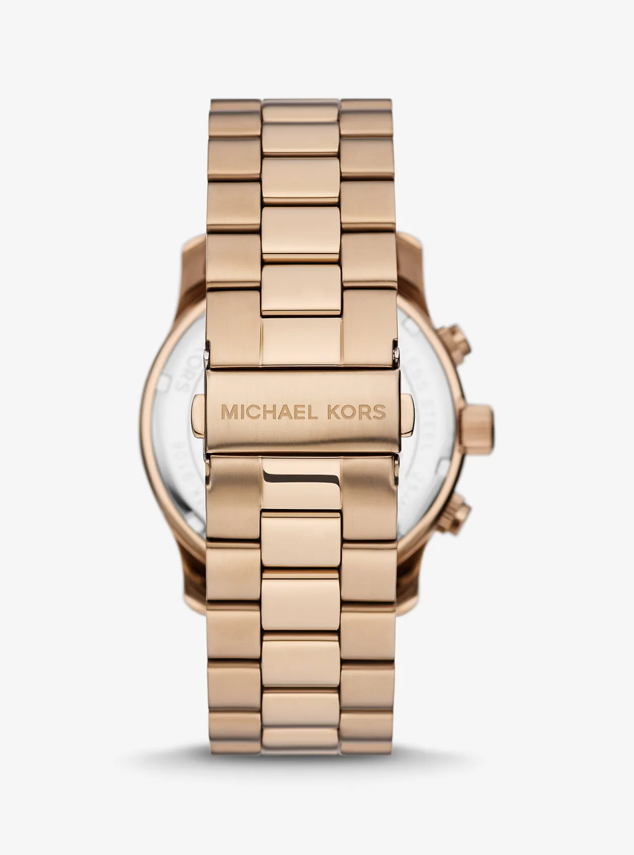 Oversized Runway Beige Gold-Tone Watch