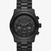 Oversized Runway Black-Tone Watch