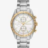 Oversized Warren Two-Tone Watch