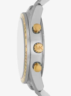 Oversized Warren Two-Tone Watch
