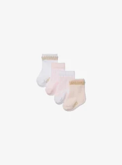 4-Pack Stretch Cotton Baby Socks