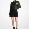 Polka Dot Georgette Tie-Neck Blouse